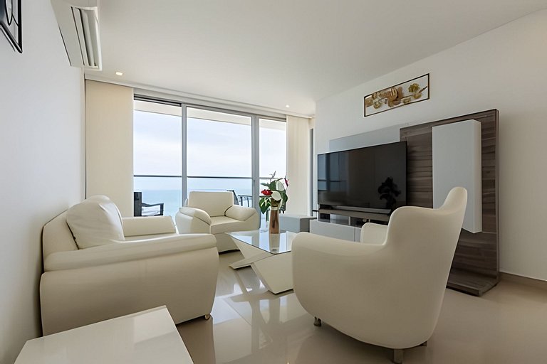 Hermoso Apto Frente al Mar - Morros City 801