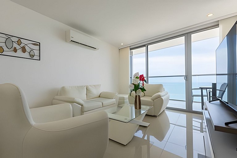 Hermoso Apto Frente al Mar - Morros City 801