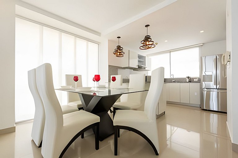 Hermoso Apto Frente al Mar - Morros City 801