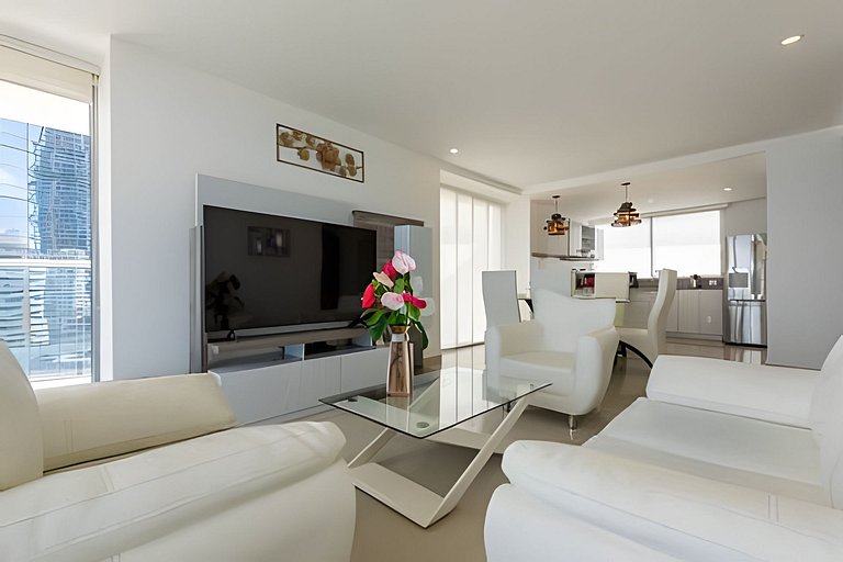 Hermoso Apto Frente al Mar - Morros City 801