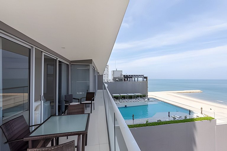 Hermoso Apto Frente al Mar - Morros City 801