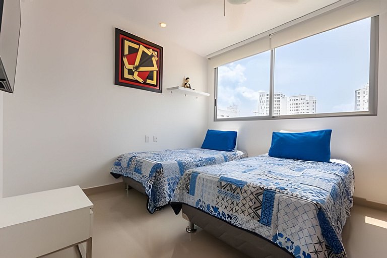 Hermoso Apto Frente al Mar - Morros City 801