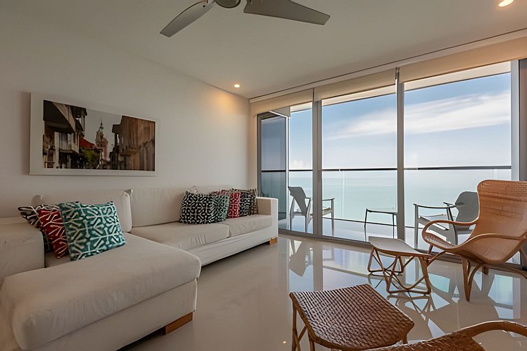 Lujoso Apto de 2 habitaciones en piso 30