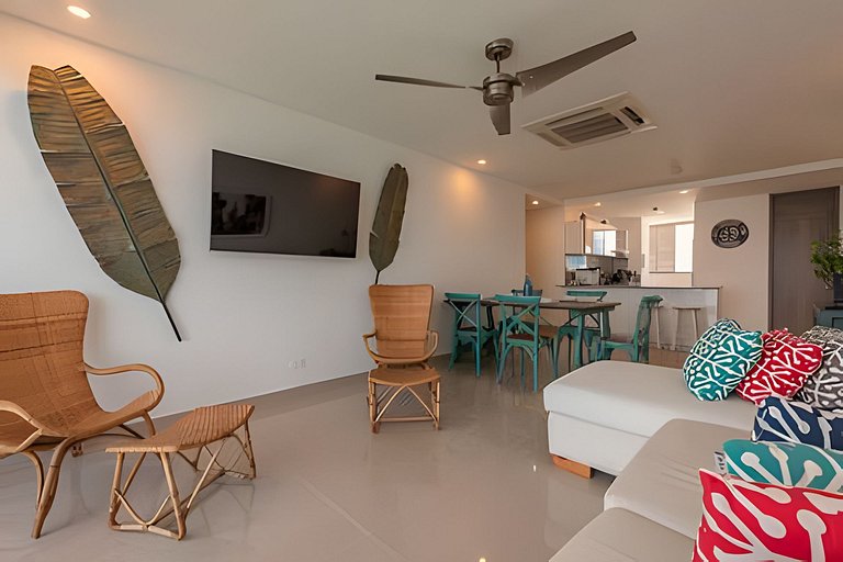 Lujoso Apto de 2 habitaciones en piso 30