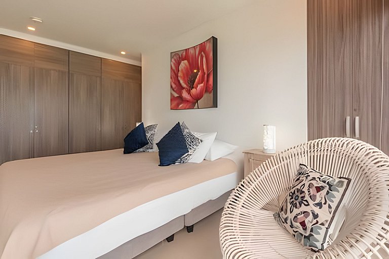 Lujoso Apto de 2 habitaciones en piso 30