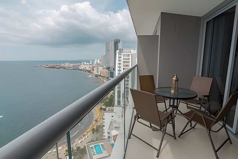 Lujoso Apto de 1 habitacion en piso 29-Morros City