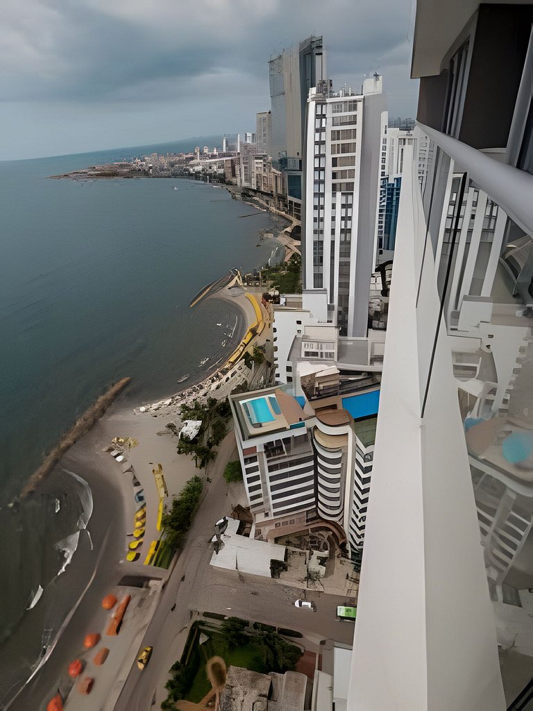 Lujoso Apto de 1 habitacion en piso 29