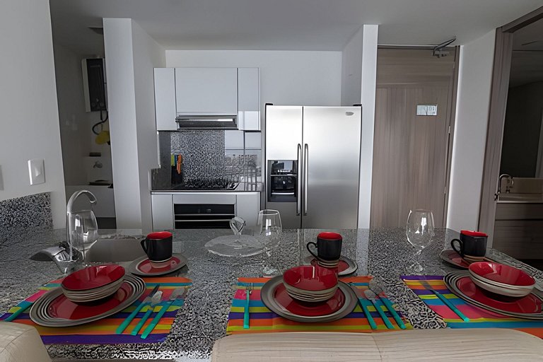 Lujoso Apto de 1 habitacion en piso 29-Morros City