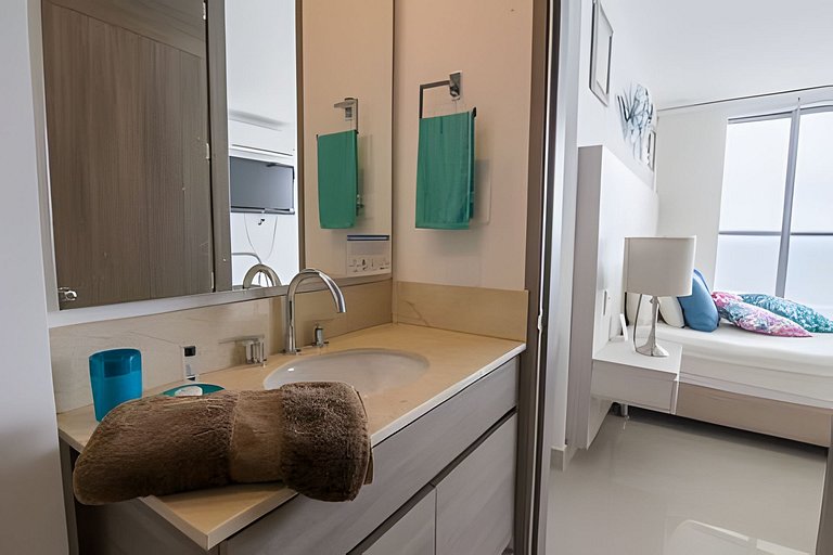 Lujoso Apto de 1 habitacion en piso 29