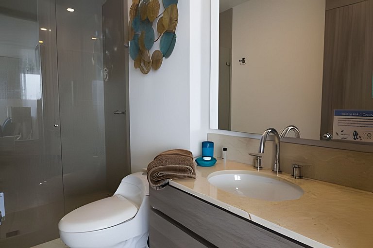 Lujoso Apto de 1 habitacion en piso 29