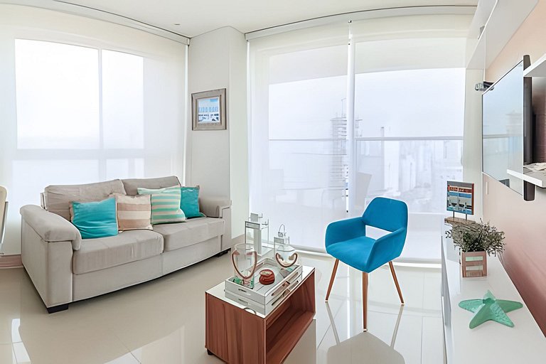 Lujoso Apto de 1 Habitación en Piso 24-Murano E