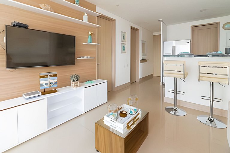 Lujoso Apto de 1 Habitación en Piso 24-Murano E