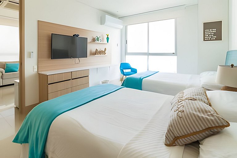 Lujoso Apto de 1 Habitación en Piso 24-Murano E