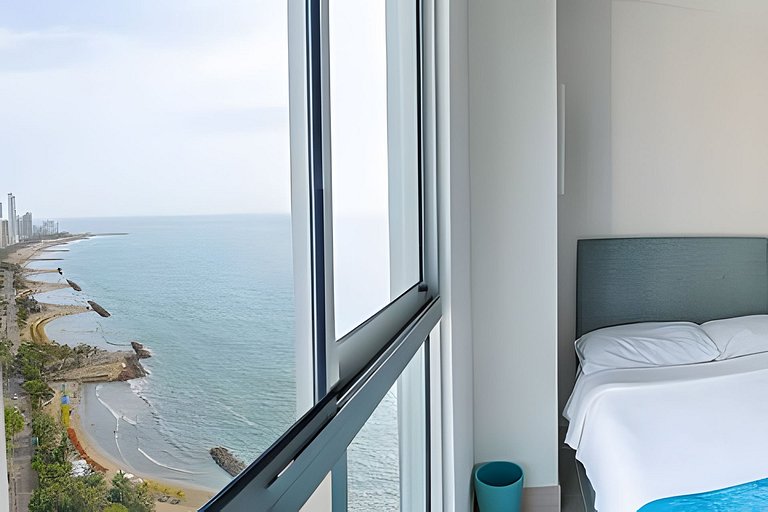 Lujoso Apto de 1 Habitación en Piso 24-Murano E