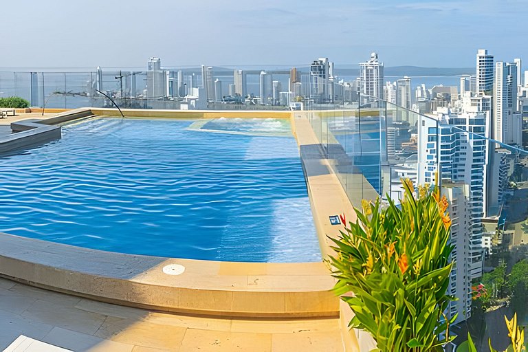 Lujoso Apto de 1 Habitación en Piso 24-Murano E