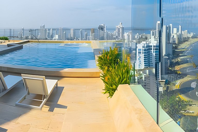 Lujoso Apto de 1 Habitación en Piso 24-Murano E