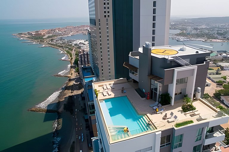 Lujoso Apto de 1 Habitación en Piso 24-Murano E