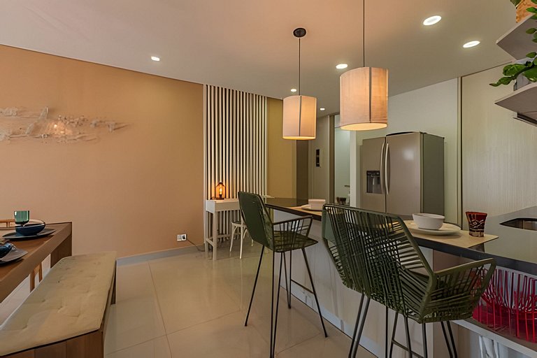 Lujoso Apto de 2 habitaciones en piso 16-Infinitum