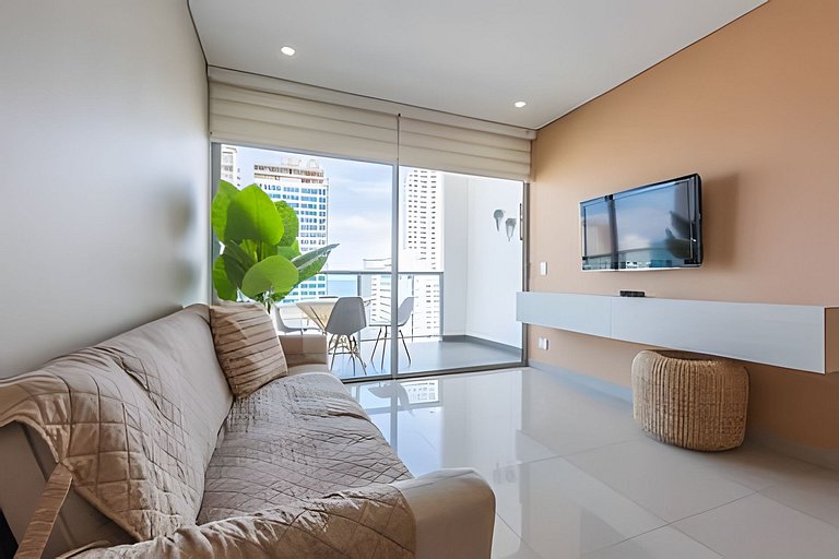 Lujoso Apto de 2 habitaciones en piso 16-Infinitum