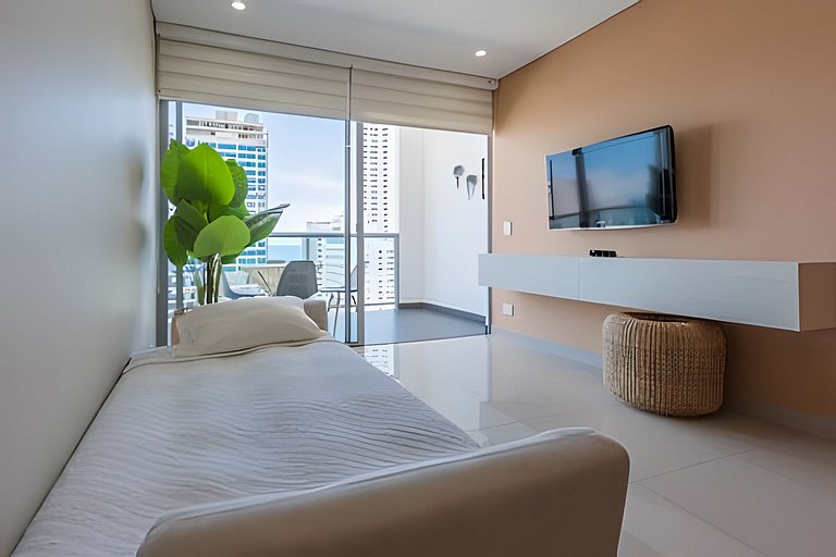 Lujoso Apto de 2 habitaciones en piso 16-Infinitum