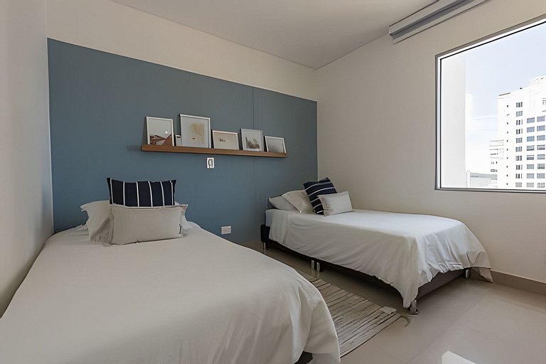 Lujoso Apto de 2 habitaciones en piso 16-Infinitum