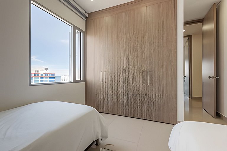 Lujoso Apto de 2 habitaciones en piso 16-Infinitum