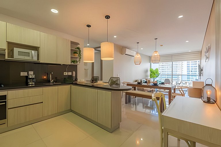 Lujoso Apto de 2 habitaciones en piso 16-Infinitum