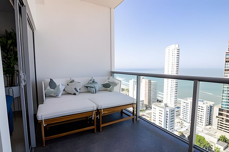 Infinitum Espectacular apto piso 28 vista al mar