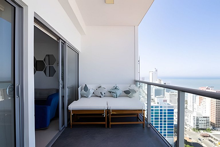 Infinitum Espectacular apto piso 28 vista al mar