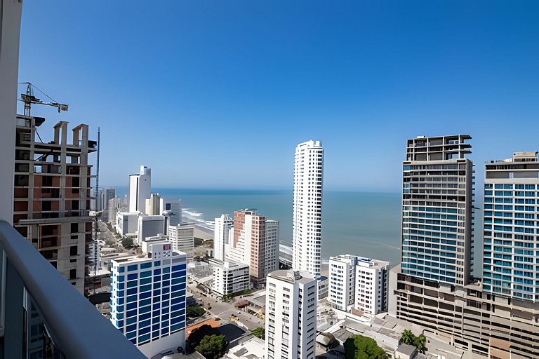 Infinitum Espectacular apto piso 28 vista al mar