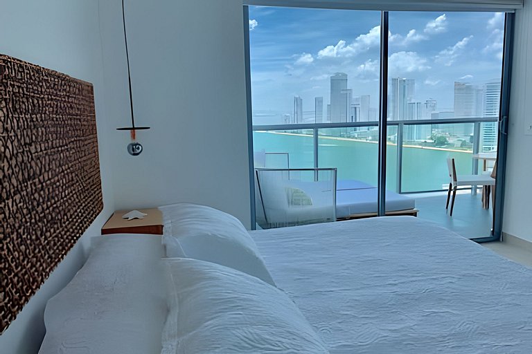 Lujoso Apto de 1 Hab en Piso 19- Infinitum