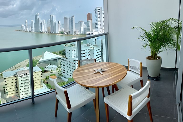 Lujoso Apto de 1 Hab en Piso 19- Infinitum