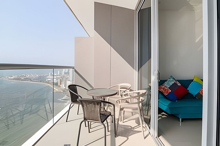 Lujoso Apto de 1 Habitación en Piso 40-Morros City