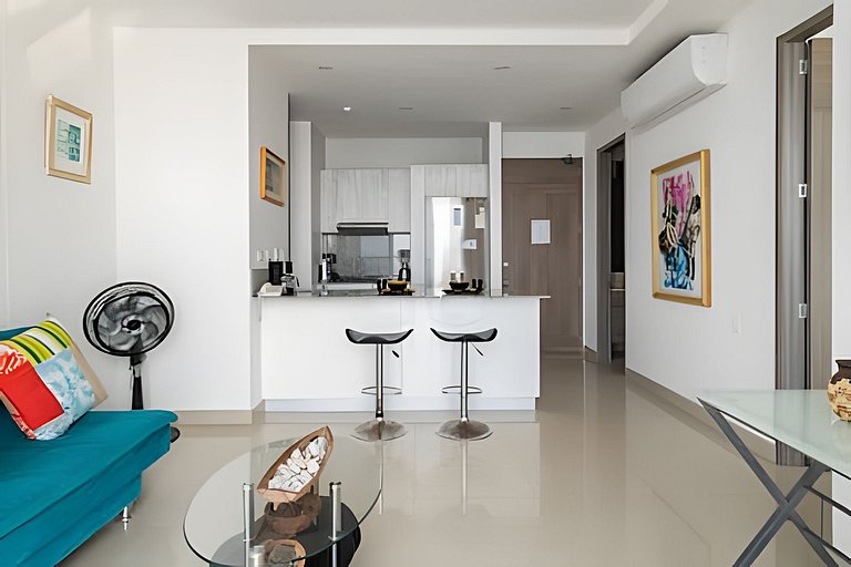 Lujoso Apto de 1 Habitación en Piso 40-Morros City