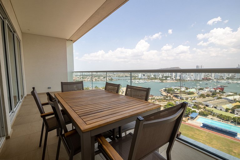 Lujoso Apto de 1 Habitación en Piso 17 ★H2 Hyatt★