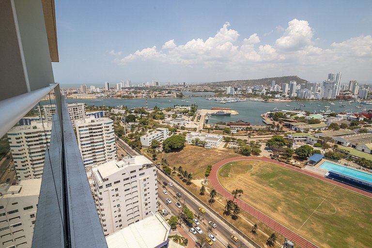 Lujoso Apto de 1 Habitación en Piso 17 ★H2 Hyatt★