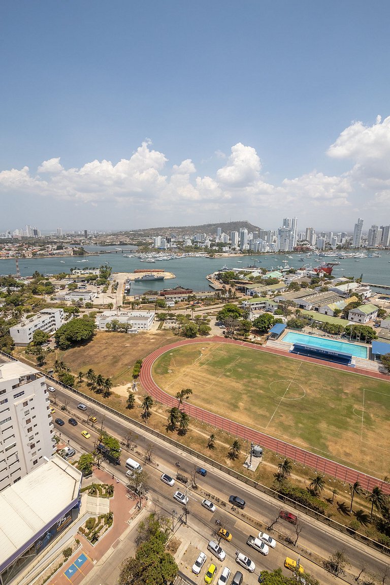 Lujoso Apto de 1 Habitación en Piso 17 ★H2 Hyatt★