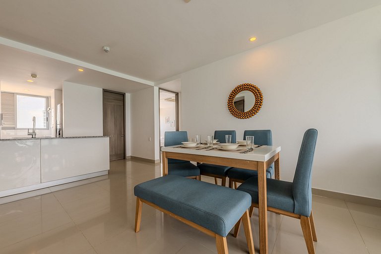 Hermoso Apto 2 Hab Piso 19 en Morros City