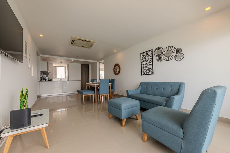 Hermoso Apto 2 Hab Piso 19 en Morros City