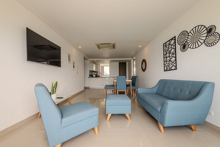 Hermoso Apto 2 Hab Piso 19 en Morros City