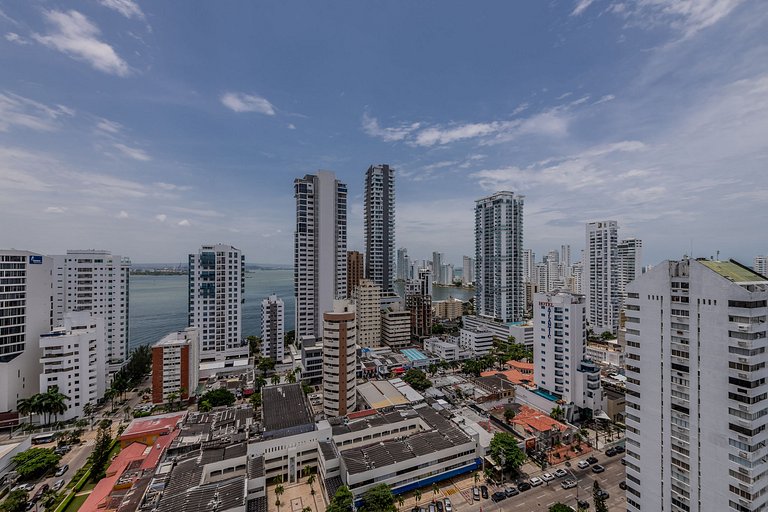 Hermoso Apto 2 Hab Piso 19 en Morros City