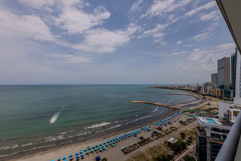 Hermoso Apto 2 Hab Piso 19 en Morros City