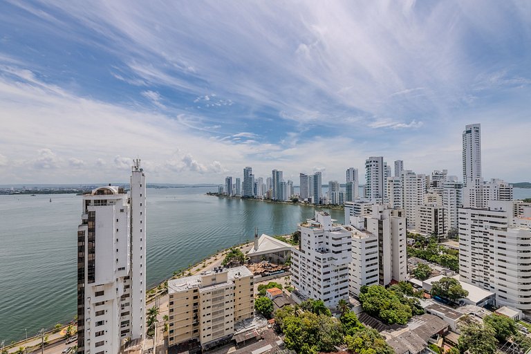 Lujoso Apto de 1 Hab en Piso 19- Infinitum