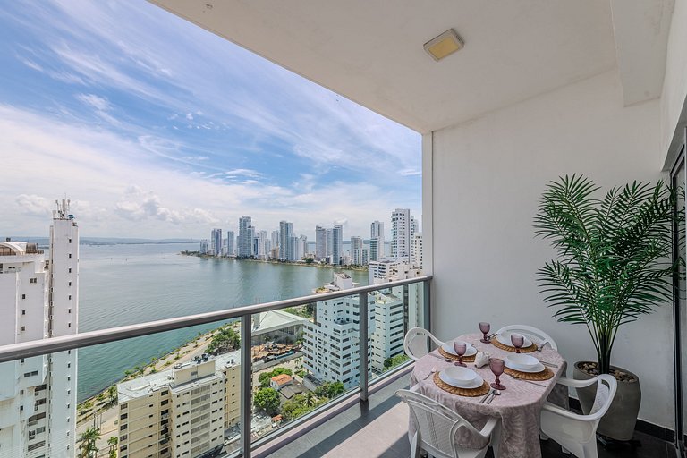 Lujoso Apto de 1 Hab en Piso 19- Infinitum