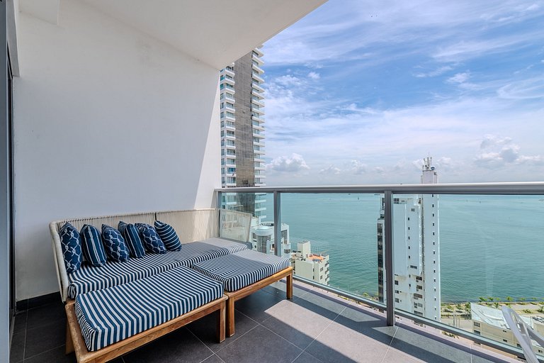 Lujoso Apto de 1 Hab en Piso 19- Infinitum