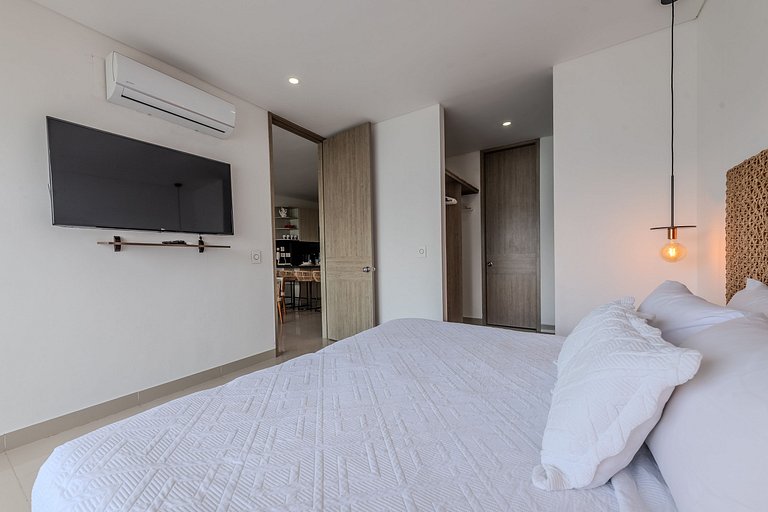 Lujoso Apto de 1 Hab en Piso 19- Infinitum