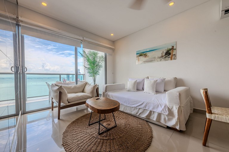 Lujoso Apto de 1 Hab en Piso 19- Infinitum