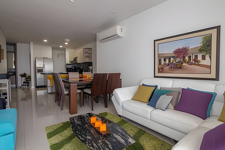 Lujoso Apto de 2 habitaciones en piso 23-Infinitum