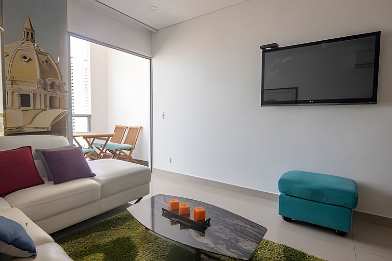 Lujoso Apto de 2 habitaciones en piso 23-Infinitum