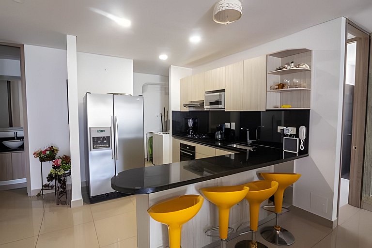 Lujoso Apto de 2 habitaciones en piso 23-Infinitum